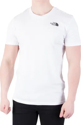 Produktbild von The North Face Herren Einfaches Hauben-Logo-T-Shirt, Weiß XXL