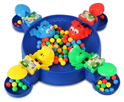 Productafbeelding van KIK KX4898 Familie spel "Hunkelige kikkers", blauw