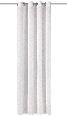 Produktbild von Ösenschal PIXEL, Scherli Leinenoptik, 245x140 cm, Blätterranken