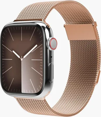 Immagine prodotto di Cinturino per orologio Vonmählen - Milanese Loop 2 - Bracciale per Apple Watch 42 / 44 / 45 / 49 mm, bracciale in oro rosa