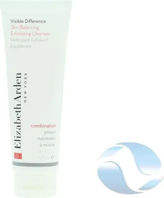 Obrázok produktu pre Elizabeth Arden Visible Difference Skin Balancing Exfoliating, Čistiaci krém, Ženy, Zmiešaná pleť, Normálna pleť, Mastná pleť, Čistiace, Exfoliácia, Revitalizačný, Vyhladenie, Rúra, WATER/AQUA/EAU, GLYCERIN, SODIUM COCOYL GLYCINATE, DISODIUM LAURYL SULFOSUCCINATE, MYRISTIC ACID,...