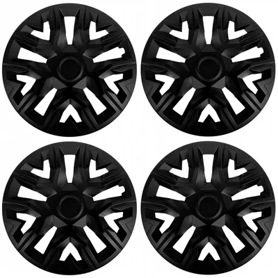 Zdjęcie produktu dla 4x uniwersalne kołpaki 14'' NRM The Best czarny matowy
