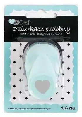 Immagine prodotto di Fustella decorativa da 1,6 cm a forma di cuore con volant - Dalprint dpCraft