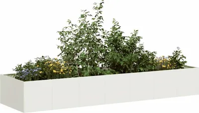 Produktbild von 2025 Moderne Pflanzgefäß Weiß 280x80x40 cm Stahl - Beete,Design 4636077 1parcel