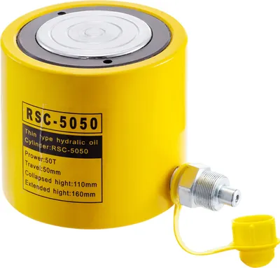 Immagine prodotto di 50T Corsa 50 mm Martinetto a cilindro idraulico a semplice effetto Giallo