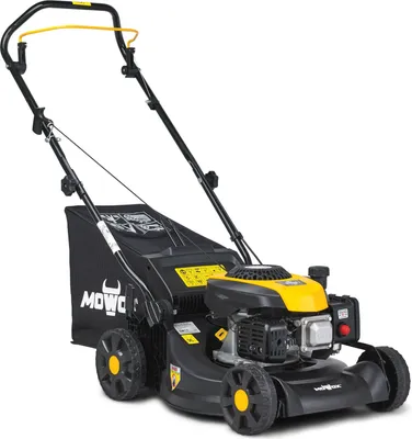 Produktbild von Mowox® PM 4030 P Benzin-Rasenmäher mit Kunststoffgehäuse für Flächen bis ca. 500 m², zentrale Höhenverstellung, Schnittbreite 40cm, 50 L Gewebefangsack mit Füllstandsanzeige, einfach zu montieren,