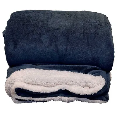 Imagen del producto de Unyqoos® Lars XL Plaid – Manta suave de 220 x 240 cm, color azul oscuro, diseño acolchado tipo panal de abeja, cálida, resistente al color y fácil de cuidar (lavado a mano/30°C)