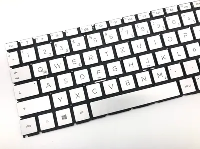 Produktbild von DEUTSCHE - Tastatur Keyboard Silber kompatibel für HP Pavilion 15-eg3780nz (7Y877EA)