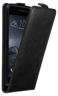 Produktbild von Cadorabo Hülle für HTC ONE A9 Schutz Hülle in Schwarz Flip Etui Handyhülle Case Cover