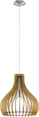 Immagine prodotto di Eglo 96258 Tindori lampada a sospensione in legno Ø 38cm nichel acero opaco