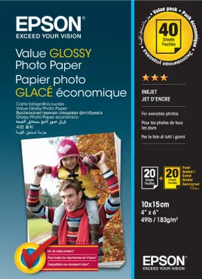 Immagine prodotto di EPSON C13S400044 Value Glossy Fotopapier