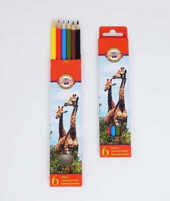 Obrázok produktu pre Školské pastelky Kou-i-noor Animals set of 6