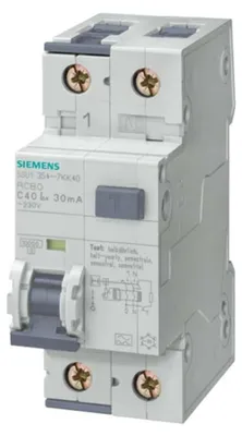 Immagine prodotto di Siemens FI-Schutzschalter/Leitungsschutzschalter 2polig 10 A 230 V 5SU1354-6KK10 (5SU1354-6KK10)