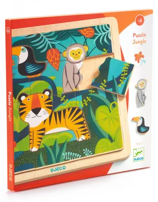 Image de Puzzle en bois « La jungle », Djeco