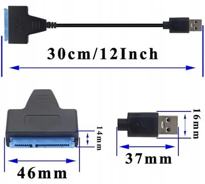 Zdjęcie produktu dla Adapter USB 3.0 na sata 2 5 cala dla ssd hdd konwerter kabel