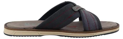 Imagen del producto de Zapatos de hombre Mustang, zapatillas de estar por casa, sandalias, color azul, para uso diario