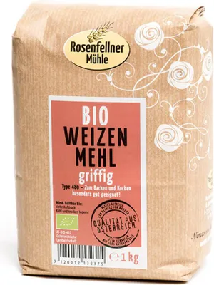Produktbild von Weizenmehl griffig 1000g - 10er Vorteilspack von Rosenfellner Mühle