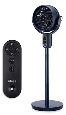 Zdjęcie produktu dla Ufesa Gdansk, Wentylator domowy z łopatkami, Czarny, Podłoga, Stół, 57,5 dB, 25 cm, Prąd przemienny