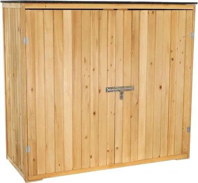 Image de Abri de jardin en bois - Abri de jardin en bois pour l'extérieur - Abri de jardin - 140 x 60 x 130 cm