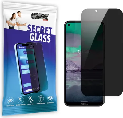Zdjęcie produktu dla Ochraniacz ekranu GrizzGlass SecretGlass Privacy do Nokia 5.3 - Czarny