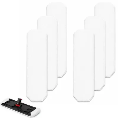 6 Mikrofaser-Ersatzbezüge für Flachwischer, H2Pro-kompatibel