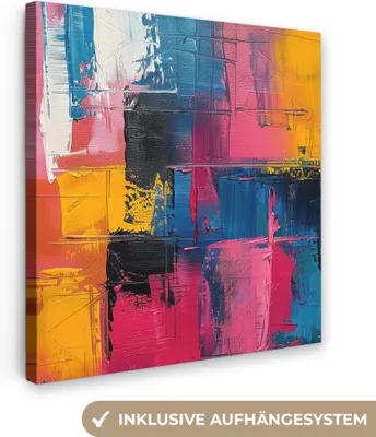 Obrázek produktu pro OneMillionCanvasses® - Obrazy na plátně - Malba - Umění - Moderní - Abstraktní, nástěnná malba, nástěnná dekorace Obrazy do obývacího pokoje, 90x90cm
