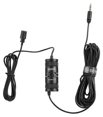 Obrázok produktu pre BOYA BY-M1 PRO II, Lavalier / klopový mikrofón, -32 dB, 50 - 20000 Hz, 78 dB, Všesmerový, Kábel