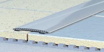 Produktbild von Übergangsprofil Abschlussprofil flach 38x2mm selbstklebend C05 elox  Champagne