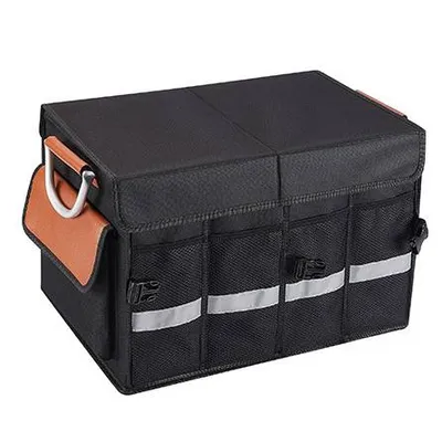 Imagen del producto de Organizador para el maletero, caja plegable para el almacenamiento en el coche, ideal para una organización perfecta del vehículo, dimensiones: 30x45x30 cm