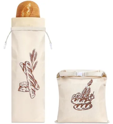 Produktbild von Wiederverwendbare Bienenwachsbrotbeutel Set für Frische