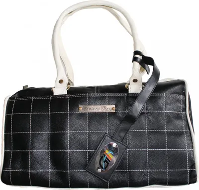 Immagine prodotto di Borsa da donna in pelle borsetta tote bag vera pelle nero/bianco