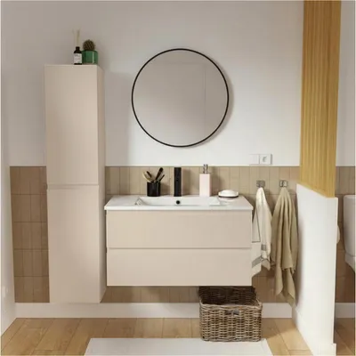 Image de Ensemble meuble simple vasque SORRENTO 80cm