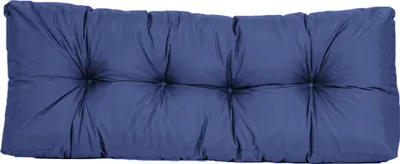 Produktbild von TexDeko Garden Rückenkissen 120x40x20/10cm gesteppt wasserabweisend UV-beständig, Dunkelblau