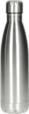 Produktbild von Vakuum Flasche Colare 0,5 l - Edelstahl Trinkflasche mit Doppelwand-Isolierung für heiße und kalte Getränke - Silber