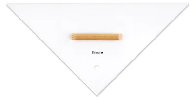 Produktbild von Aristo Anlegedreieck 32,5 cm mit Holzgriff, glasklar, Aufhängeloch