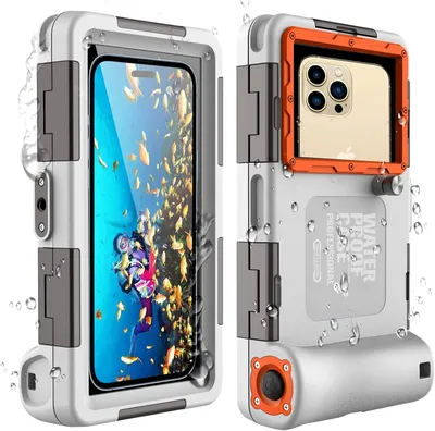 Immagine prodotto di Custodia impermeabile per cellulare, grado di protezione IP68, 7 pollici, ideale per il nuoto