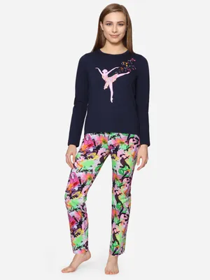 Produktbild von Merry Style Mädchen Jugend Schlafanzug MS10-192 (Navy Dance, 158)