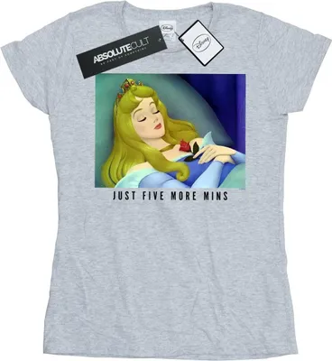 Produktbild von Disney Princess - "Five More Minutes" T-Shirt für Damen BI37068 (M) (Grau)