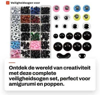 Obrázek produktu pro Kreativní sada pro tvoření, obsahuje samolepicí oči a bezpečnostní prvky pro výrobu nosů