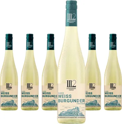 Produktbild von 6 x Markgräflich Badisches Weinhaus Elfhundertzwölf Weißburgunder
