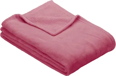 Produktbild von Ibena Kuscheldecke Olbia 150x200 cm - Fleecedecke orchidee einfarbig, Sofadecke kuschelweich