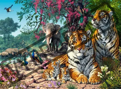 Produktbild von Castorland Puzzle Tiere The Tiger Sanctuary - 3000 Teile