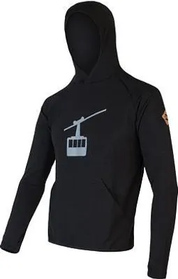 Obrázek produktu pro Mikina Sensor Merino Upper Gondola pánské klokanka s kapucí černá Velikost M 21200036-01