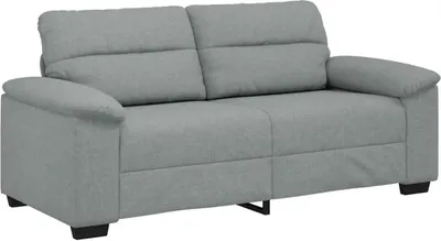 Image de Canapé à 2 places gris clair 180x81x84 cm tissu