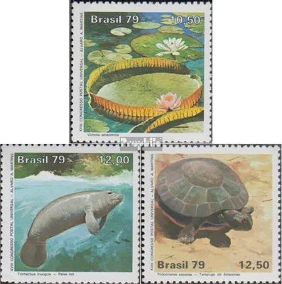 Produktbild von Briefmarken Brasilien 1979 Mi 1709-1711 (kompl.Ausg.) postfrisch Postkongreß