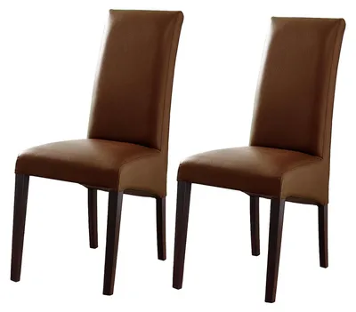 Produktbild von home24 Polsterstuhl - 2er-Set - Kunstleder / Buche massiv