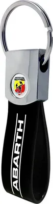 Produktbild von Abarth Offizielle Schlüsselanhäng, Schwarz mit Schild Logo