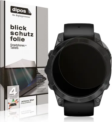 Produktbild von Blickschutzfolie für Garmin Epix Pro 47mm matt Schutzfolie Folie Display Schutz dipos