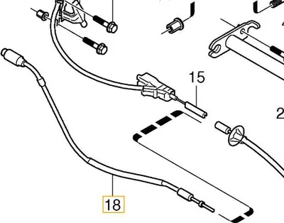 Produktbild von VOLVO S80 Handbremsseil links