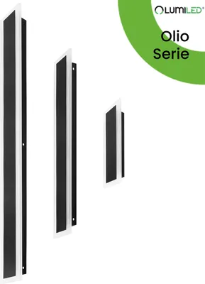 Produktbild von LUMILED LED Außenwandleuchte Schwarz 100cm 30W 4000K Neutralweiß IP65 Wandleuchte Wasserdicht Modern Wandbeleuchtung Außenbeleuchtung Hauswand Gartenfassade Eingangsbereich Terrassen Balkon 230V